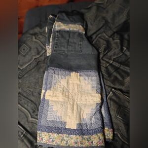 Patchworked fat pants